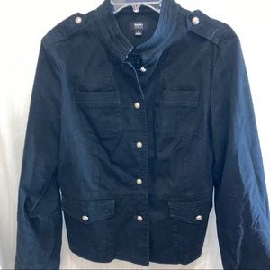 Mossimo black w/ silver trimmings jacket Large